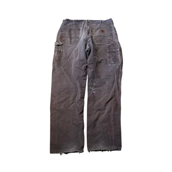 Vintage Carhartt B136 DKB 36X34 Distressed Fading Double Knee Brown Pants - Picture 5 of 8